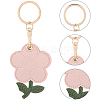 1Pc PU Leather Pendants Keychain KEYC-SP0001-47B-7