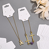 600Pcs Folding Blank Paper Jewelry Display Cards CDIS-CA0001-15-3