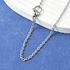Tarnish Resistant 304 Stainless Steel Cable Chain Necklaces NJEW-P147-07P-1