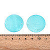 Spray Painted Natural Capiz Shell Disc Links Connector Charms SSHEL-T017-32A-3