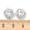Brass Micro Pave Cubic Zirconia Charms KK-E090-05P-3