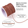 Brass Coated Iron Flat Cable Chains CH-TAC0007-02R-4