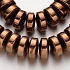 Electroplate Non-magnetic Synthetic Hematite Beads Strands G-F300-16-08-1