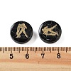 Dyed Black Synthetic Turquoise Beads G-F775-B08-3