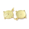 Rack Plating Brass Micro Pave Cubic Zirconia Pendants KK-Z039-25G-2