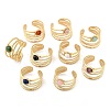 304 Stainless Steel Multi-layer Open Cuff Rings RJEW-Z078-02G-4