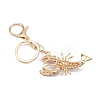 Lobster Alloy Rhinestone Pendant Decoration Keychains KEYC-B019-04-3