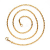 PVD Vacuum Plating 304 Stainless Steel Cable Chain Necklace NJEW-S420-004G-3