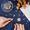 30Pcs 15 Styles Golden Brass Micro Pave Rhinestone Cabochons DIY-HY0002-56-3