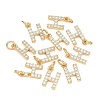 SHEGRACE Brass Micro Pave Clear Cubic Zirconia Pendants XGRQ29951-394G-H-1