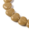 Synthetic Yellow Goldstone Beads Strands G-I372-A11-01-4