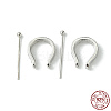 Anti-Tarnish Rhodium Plated 925 Sterling Silver Pendant Bails STER-L057-081A-P-2