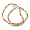 Electroplated Natural Lava Rock Beads Strands G-L606-C02-01C-3