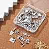 60Pcs 10 Styles Tibetan Style Alloy Pendants FIND-FP0001-22-1