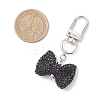 Bowknot Polymer Clay Rhinestone Pendants Decorations HJEW-JM04197-04-3