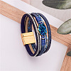 Imitation Leather Multi-strand Bracelets WG5641E-01-1