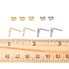 16Pcs 2 Colors 201 Stainless Steel Stud Earring Findings with Hole EJEW-FS0001-17-5