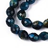 Natural Dyed Tiger Eye Beads Strands G-T142-87A-3