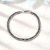 304 Stainless Steel Cuban Chain Bracelets for Men BJEW-B140-06B-2