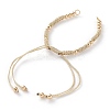 Adjustable Polyester Braided Cord Bracelet Making AJEW-JB00892-06-3