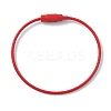 Baking Paint Stainless Steel Cable Wire Keychain AJEW-WH0413-15G-1