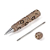Iron Beadable Pen AJEW-R001-04G-3