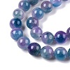 Dyed Natural White Jade Beads Strands G-T138-10mm-210-14-3
