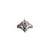 Brass Pave Cubic Zirconia Finger Rings FS-WGC2302-05-5