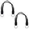 2Pcs Braided PU Leather Handles PURS-CL0001-18C-7