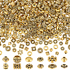 360Pcs 12 Styles Tibetan Style Alloy Spacer Beads FIND-PH0023-79AG-1