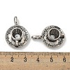 Coffee Cup Tibetan Style Alloy Pendants TIBEP-A13415-AS-NR-3