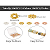 Craftdady 300Pcs 3 Colors Alloy Daisy Spacer Beads PALLOY-CD0001-11-24