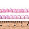 Anti-Tarnish Electroplate Glass Beads Strands X-EGLA-T021-6mm-15-03-4