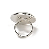Opalite Round Adjustable Rings RJEW-K371-09S-28-4