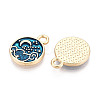 Alloy Enamel Charms FIND-N011-16KCG-2