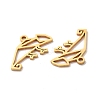 201 Stainless Steel Pendants STAS-K251-055G-2