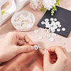 105Pcs 3 Styles Natural 4-Hole Freshwater Shell Buttons BUTT-TA0001-26-5