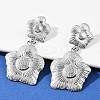 304 Stainless Steel Dangle Stud Earrings EJEW-G423-14P-2