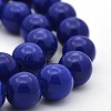 Synthetic Lapis Lazuli Round Bead Strands G-M169-4mm-01-1