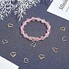 304 Stainless Steel Open Heart Charms STAS-UN0003-61-3