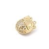 Brass Pave Cubic Zirconia Pendants KK-E791-01G-2