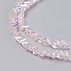 Electroplate Glass Bead Strands GLAA-F092-A07-3
