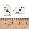 Playing Cards Alloy Enamel Pendants FIND-D044-27P-01-3