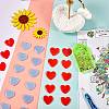 40Pcs 2 Colors Heart Silicone Glue Clay DIY-SZ0003-44-7