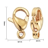 Ion Plating(IP) 304 Stainless Steel Lobster Claw Clasps STAS-H352-01B-G-01-4