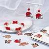 24Pcs 6 Style Alloy Enamel Pendants FIND-SC0009-07-4