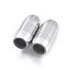 Tarnish Resistant 304 Stainless Steel Magnetic Clasps with Glue-in Ends STAS-D242-25P-1