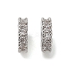 Brass Micro Pave Clear Cubic Zirconia Beads KK-B110-07P-1