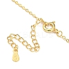 Magnetic Folding Twist Ring Cubic Zirconia Pendant Necklace LS-NJEW-F316-03G-3
