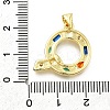 Brass Micro Pave Clear Cubic Zirconia Pendants KK-G521-01G-Q-01-3